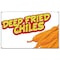 Signmission Deep Fried Chiles Banner Concession Stand Food Truck Single Sided B-96 Deep Fried Chiles19 - alternate 1